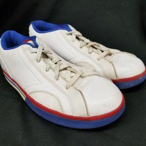 Retro Air Jordan Philly Low Rise Shoe Sz 9 Leather, White, Round Toe